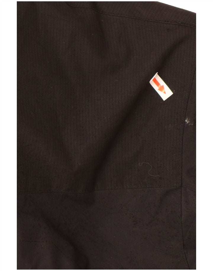 Giacca parka con cappuccio da uomo vintage UK 38 nylon nero medio