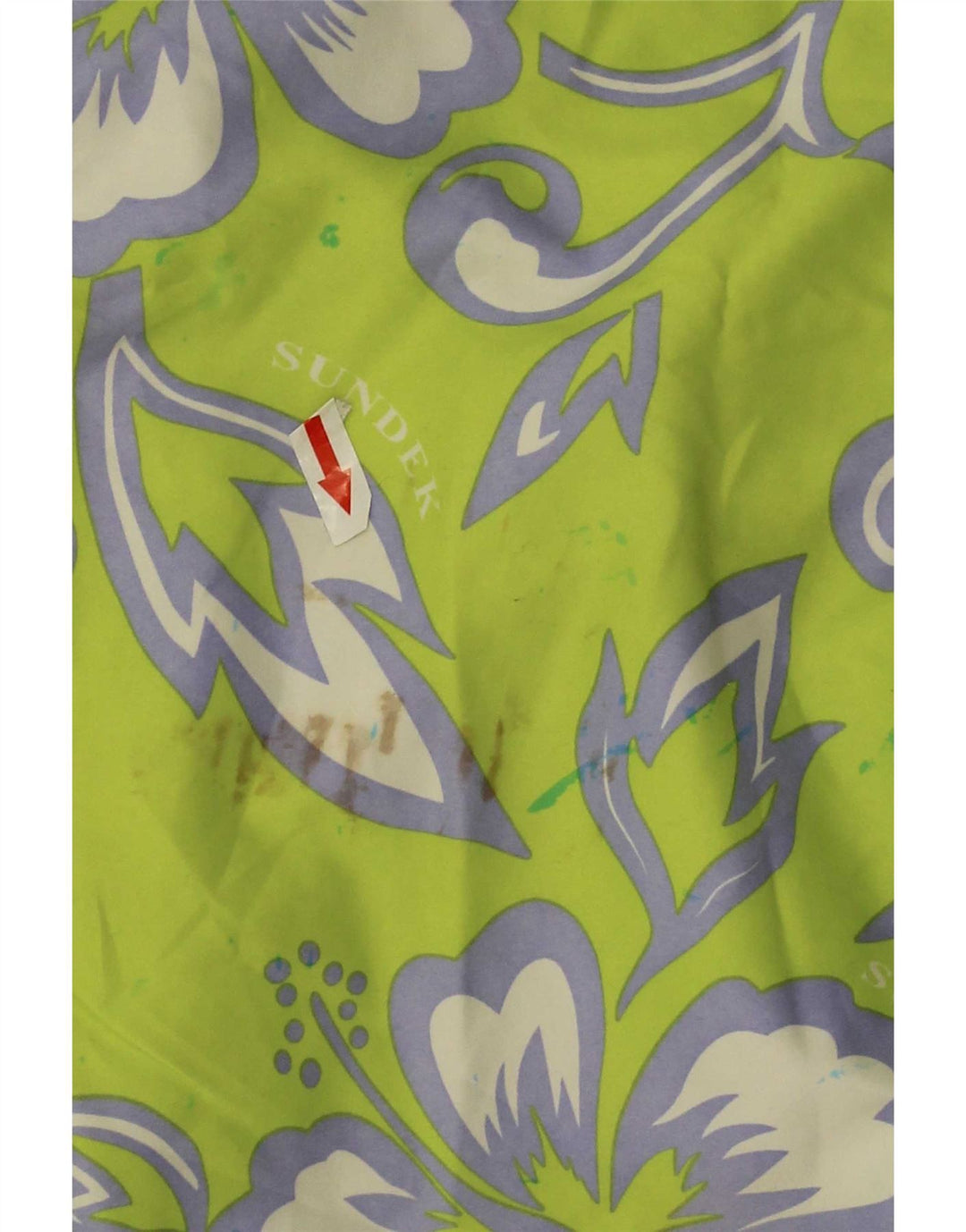 Pantaloncini da bagno da uomo Sundek XL verde floreale in poliestere