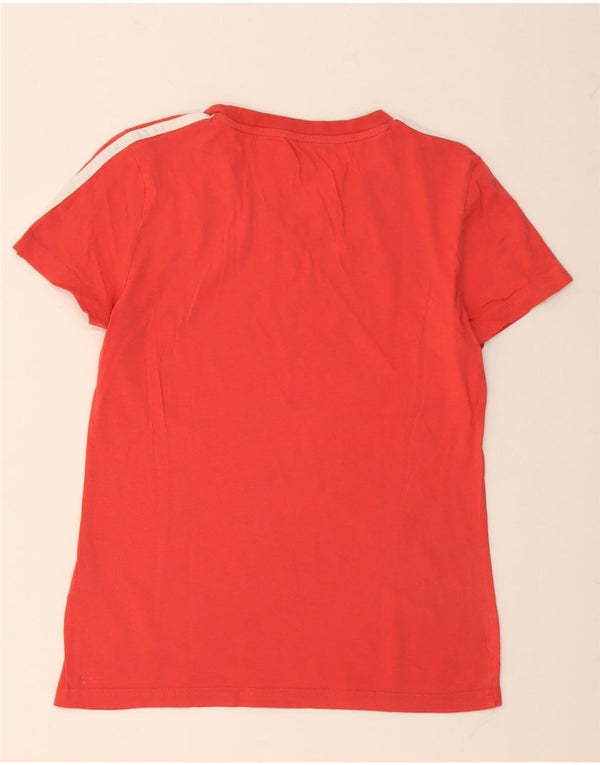 T-shirt da donna Adidas Top UK 8/10 piccola rossa in cotone
