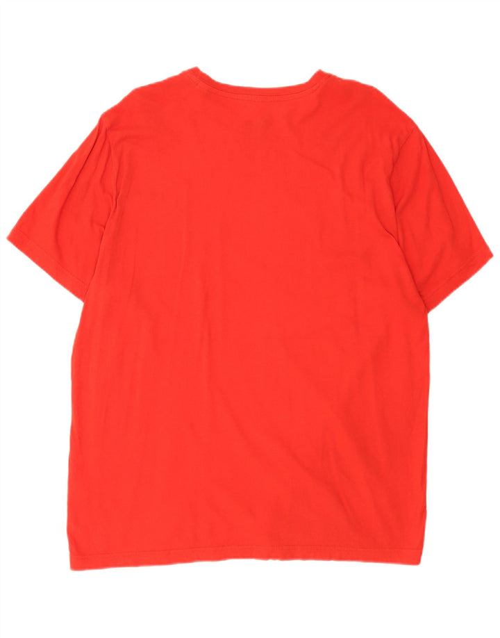 T-shirt grafica da uomo Reebok Top XL in cotone rosso