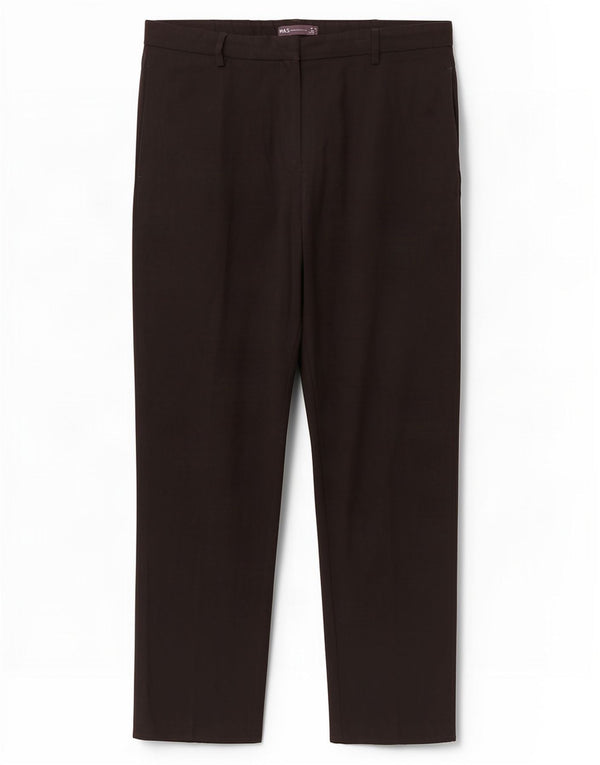 Pantaloni casual affusolati da donna Marks & Spencer UK 16 Large W34 L30 Neri
