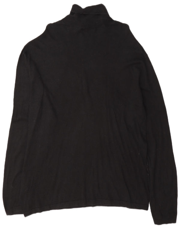 Maglione maglione a collo alto da uomo Nautica 2XL cotone nero