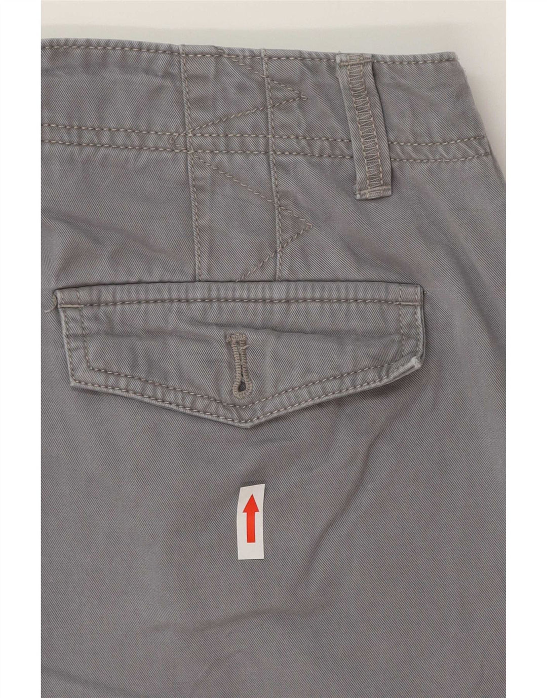Pantaloncini chino da donna Eddie Bauer US 8 medi W30 cotone grigio