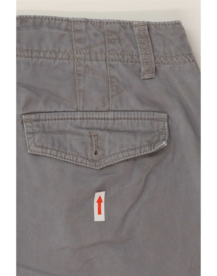 Pantaloncini chino da donna Eddie Bauer US 8 medi W30 cotone grigio