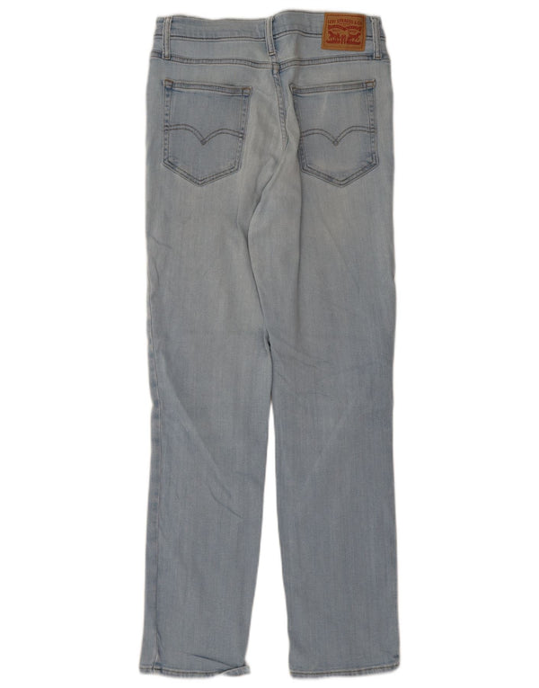 Jeans dritti a vita alta Levi's 724 da donna W30 L30 in cotone blu