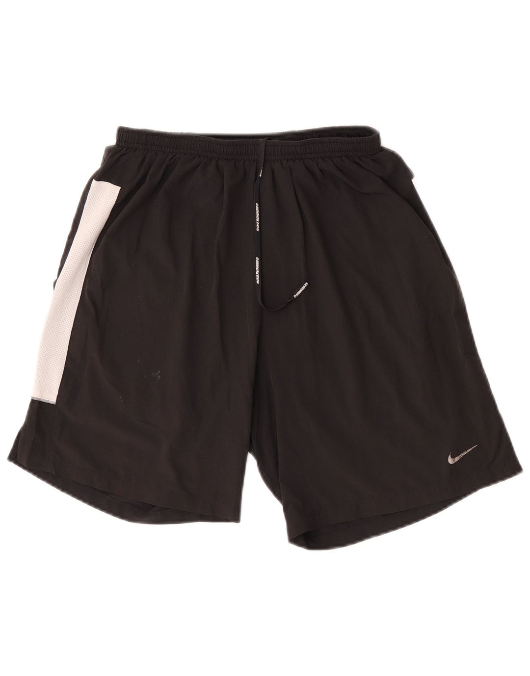 Pantaloncini sportivi Nike da uomo piccoli in poliestere color block nero