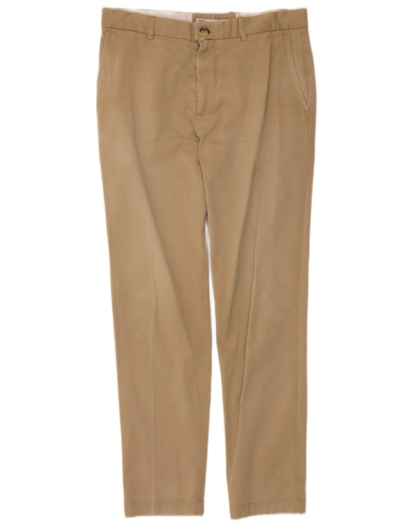 Pantaloni chino slim da uomo Zara EU 42 Large W32 L29 Beige