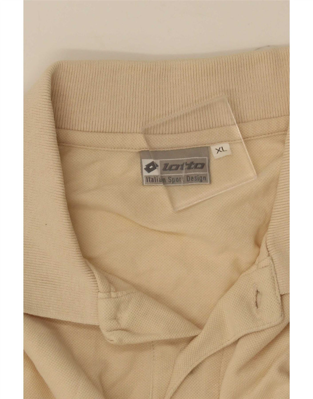 Polo da uomo Lotto XL a righe beige