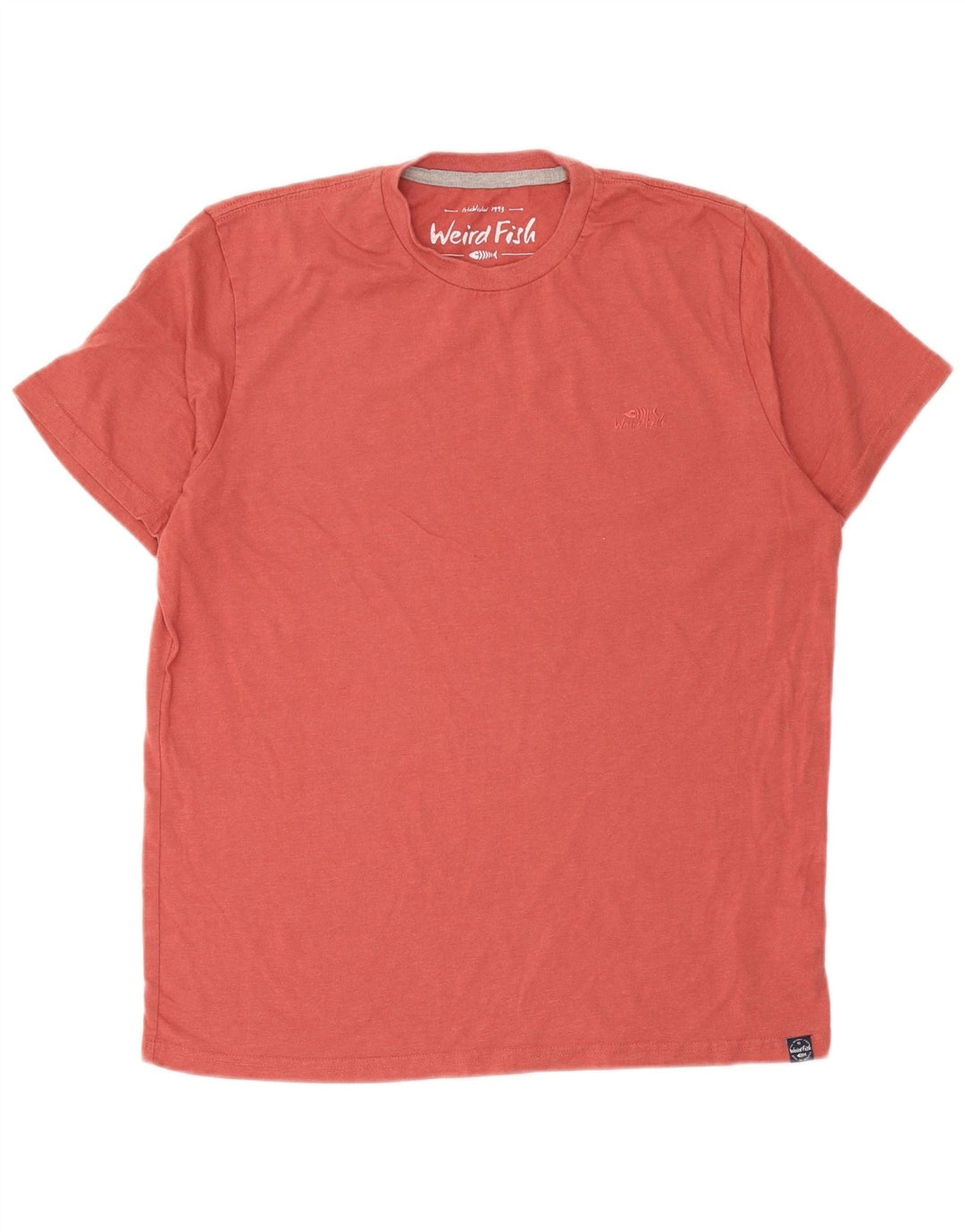 T-shirt da uomo Weird Fish Top grande in cotone rosa