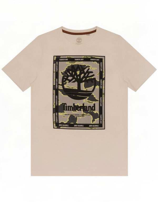 Timberland Boys Graphic T-Shirt Top 15-16 Years Medium White Cotton