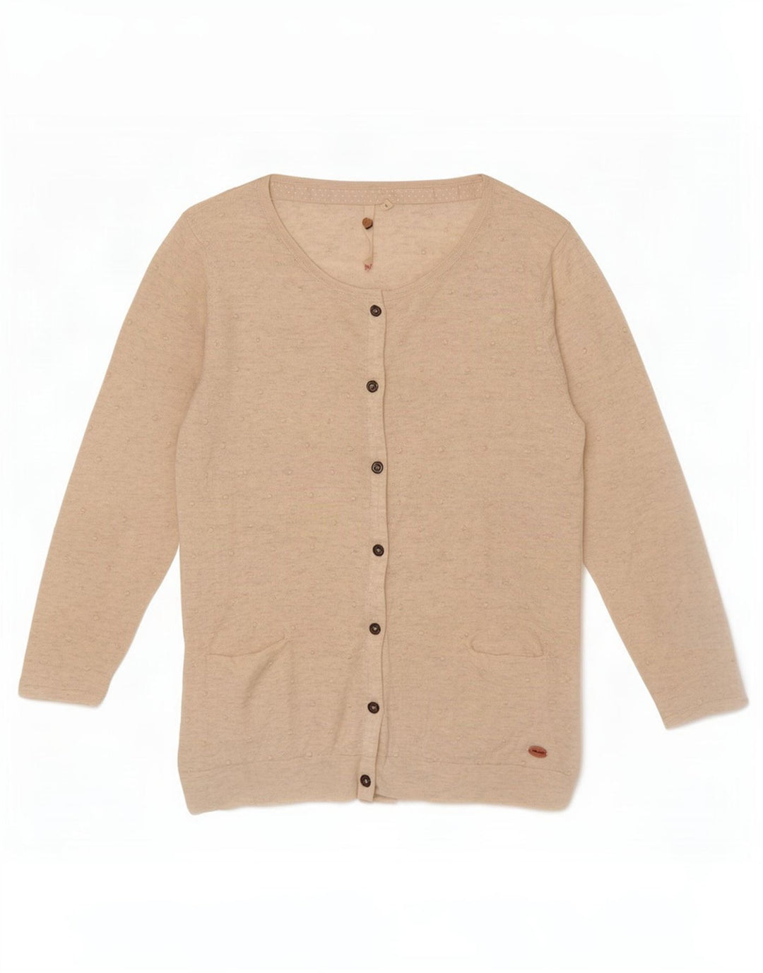 Maglione cardigan con maniche a 3/4 da donna di White Stuff UK 8 Small Off Spotted