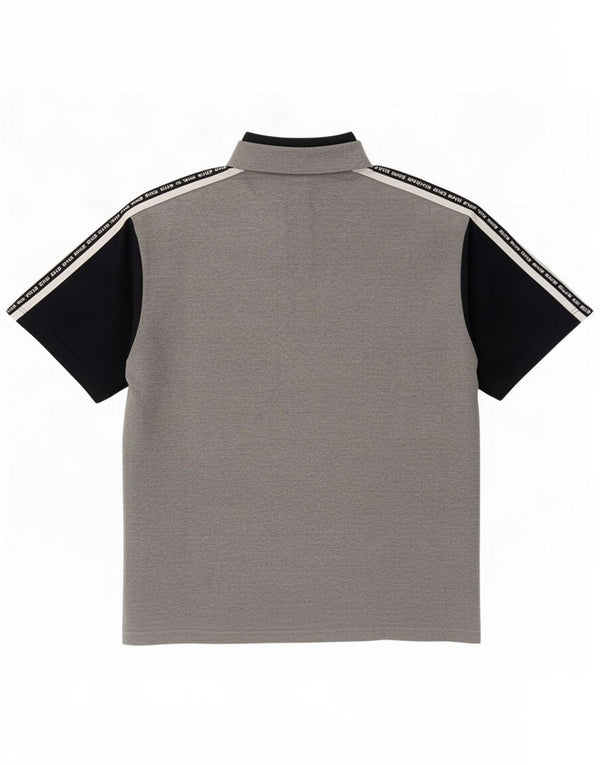 Polo grafica da uomo Campagnolo IT 52 Large in cotone color block grigio