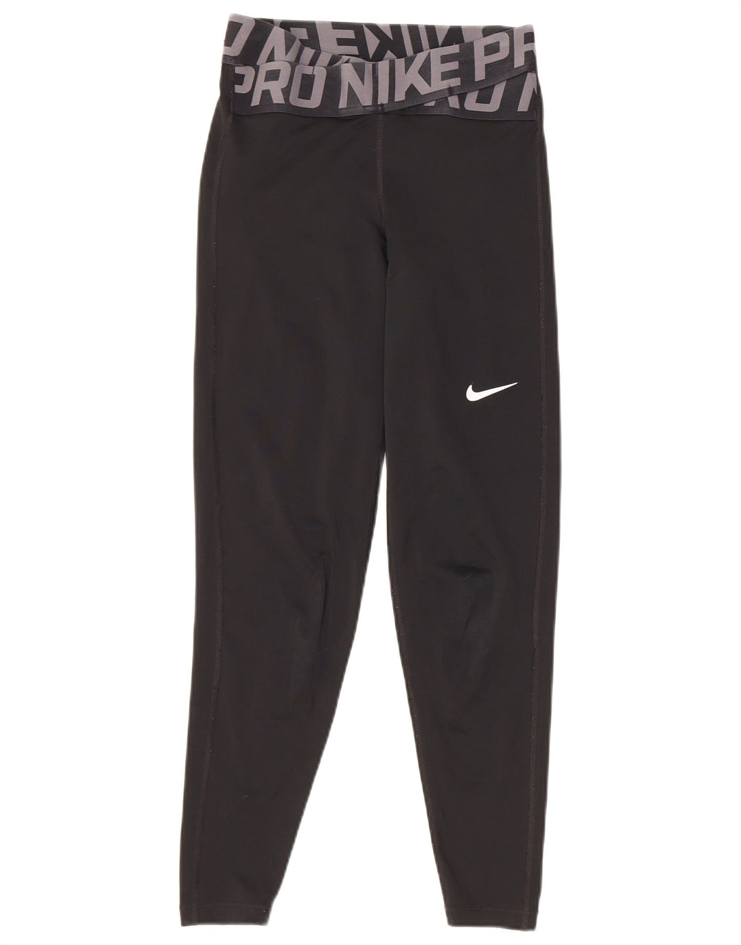 Leggings grafici Nike da donna Dri Fit UK 4 XS poliestere nero