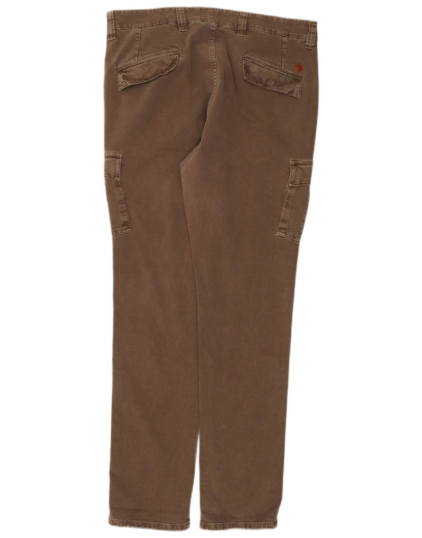 CARRERA Uomo VERONA Pantaloni cargo slim IT 50 Large W36 L32 Marrone Cotone