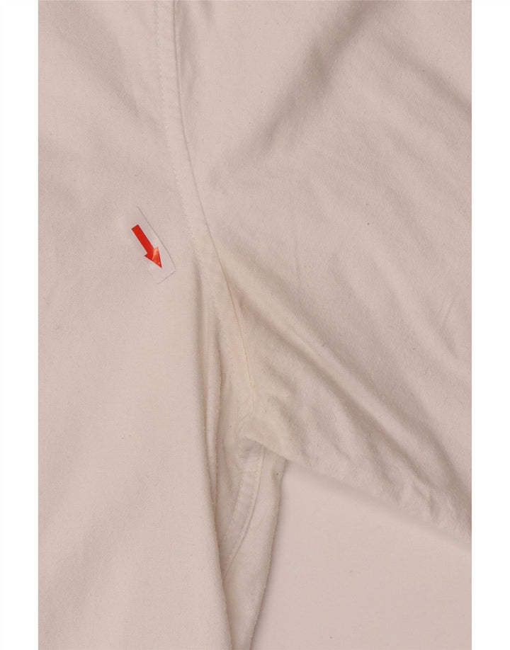 Crew Clothing Camicia slim fit da uomo in cotone bianco medio