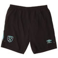 Pantaloncini sportivi da uomo Umbro medio nero in poliestere