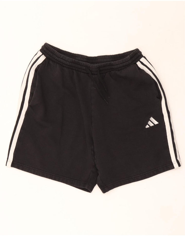 Pantaloncini sportivi da uomo Adidas grandi in cotone nero