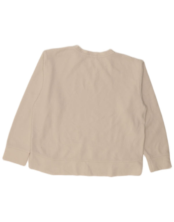 Polo Ralph Lauren Felpa da donna Maglione UK 16 Large Cotone bianco