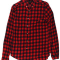 Camicia Zara da uomo slim fit in flanella a quadretti rosso medio