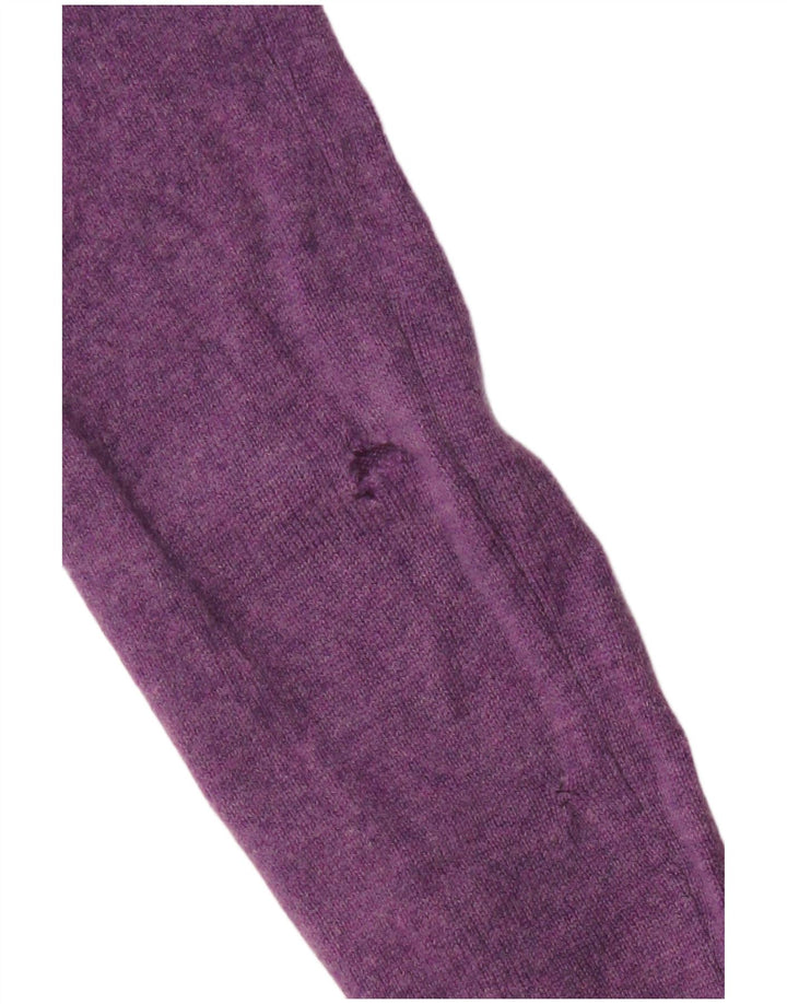 Maglione maglione collo alto da donna Joyful UK 14 grande viola