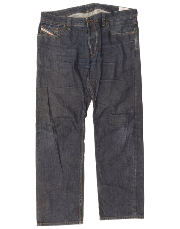 Jeans dritti regolari da uomo Diesel Larkee W38 L32 cotone blu
