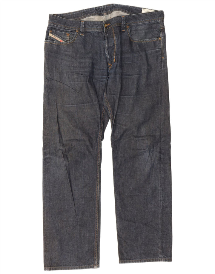 Jeans dritti regolari da uomo Diesel Larkee W38 L32 cotone blu