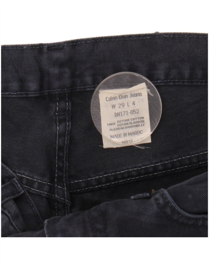 Jeans dritti da donna Calvin Klein W29 L28 cotone blu navy