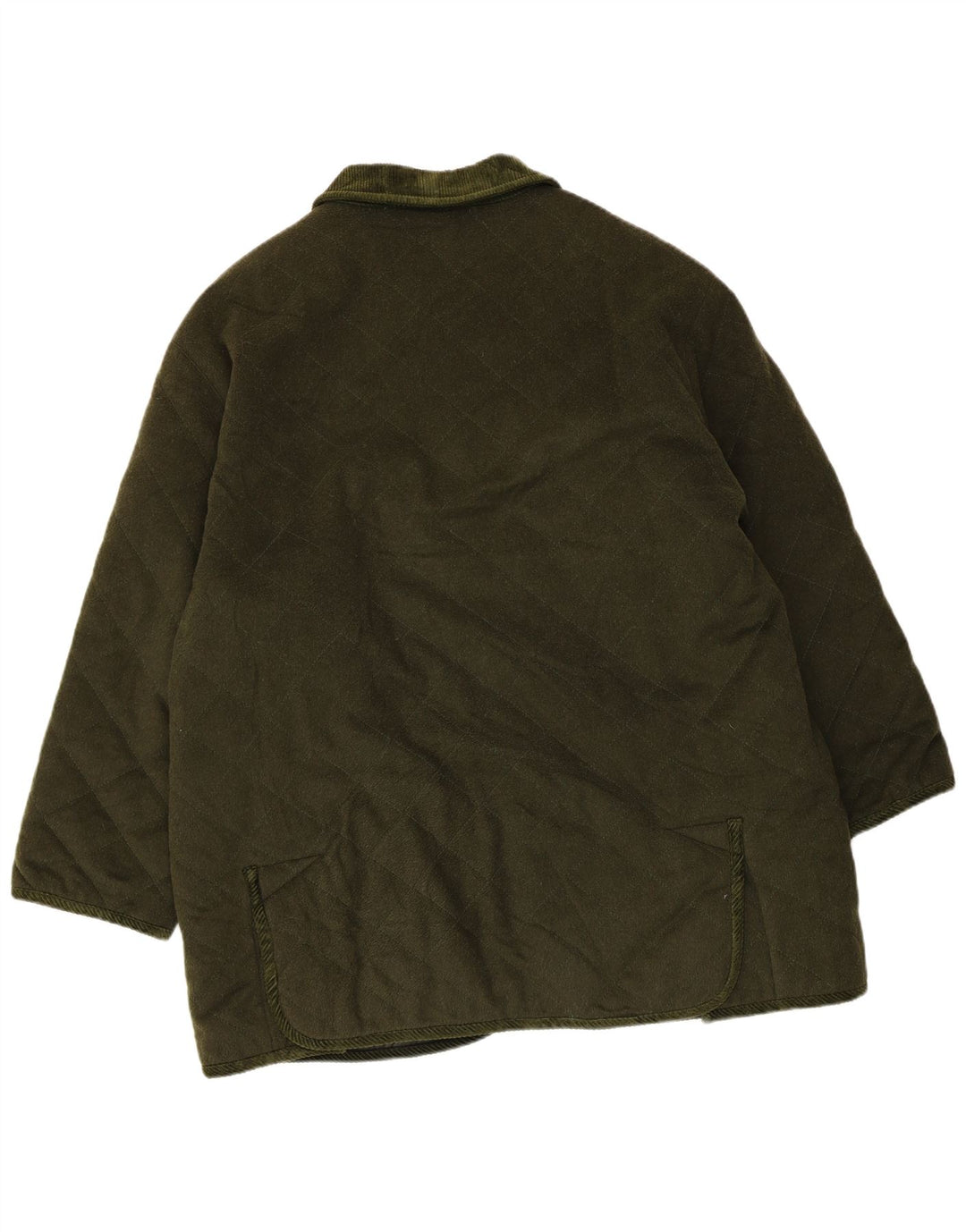 Giacca trapuntata vintage da uomo taglia 40 grande verde