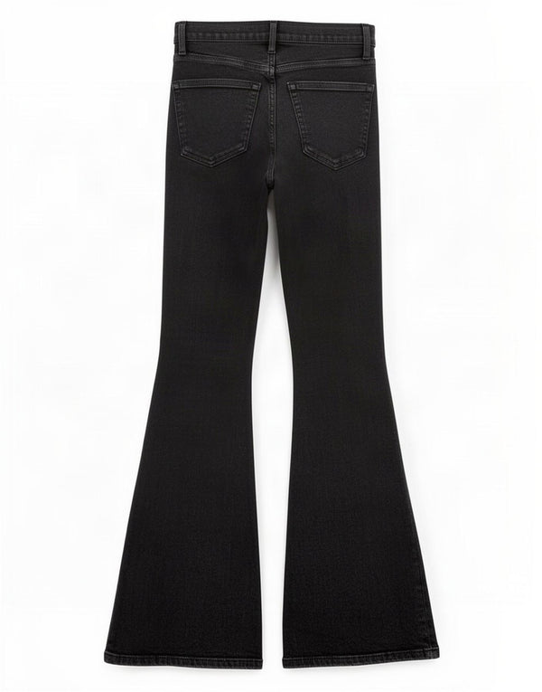 Jeans svasati Jamie da donna Topshop W28 L32 cotone nero