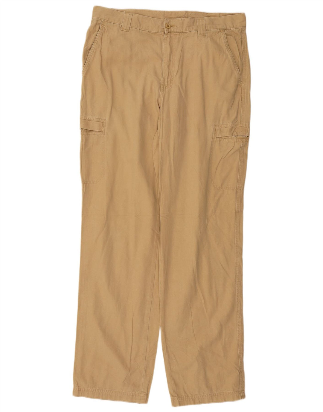 Pantaloni cargo dritti da uomo L.L.Bean W34 L34 Cotone beige