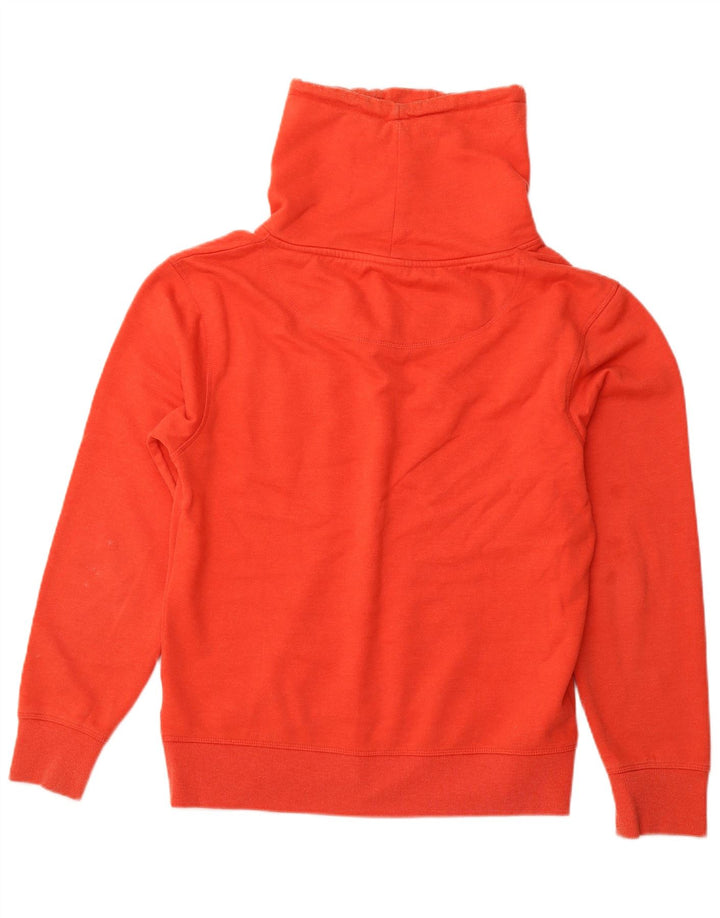 JACK & JONES Felpa da uomo con collo alto, maglione grande, cotone arancione