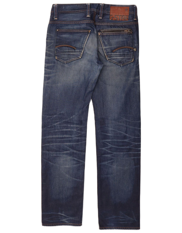 Jeans G-Star Attacc bassi dritti da uomo W30 L34 cotone blu navy