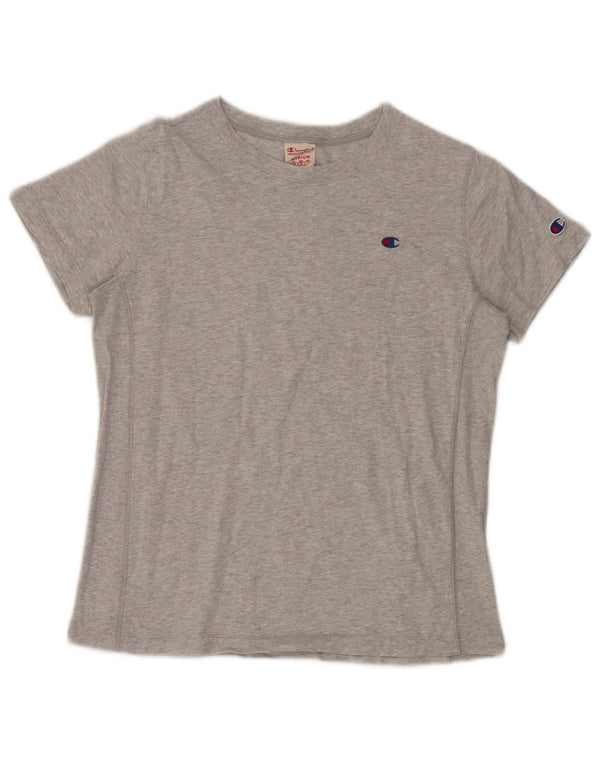 T-shirt da donna CHAMPION Top UK 14 Cotone screziato grigio medio