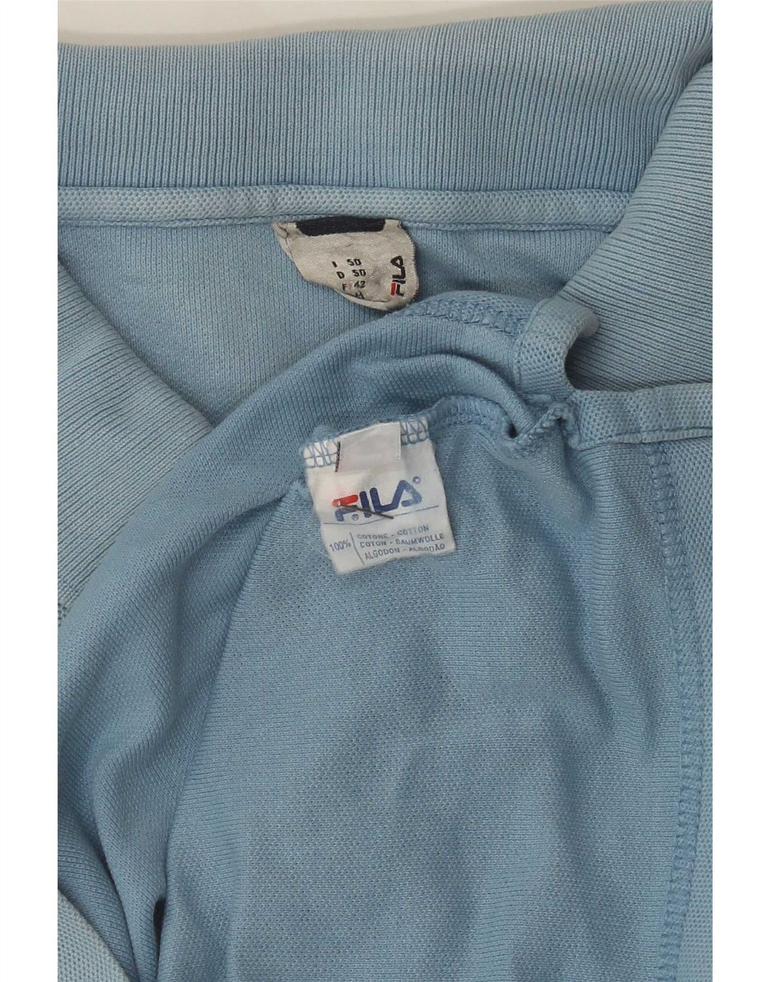 Polo Uomo Fila IT 50 Blu Medio Cotone