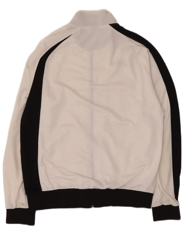 Giacca da ginnastica grafica da donna Asics UK 18 XL White Colourblock