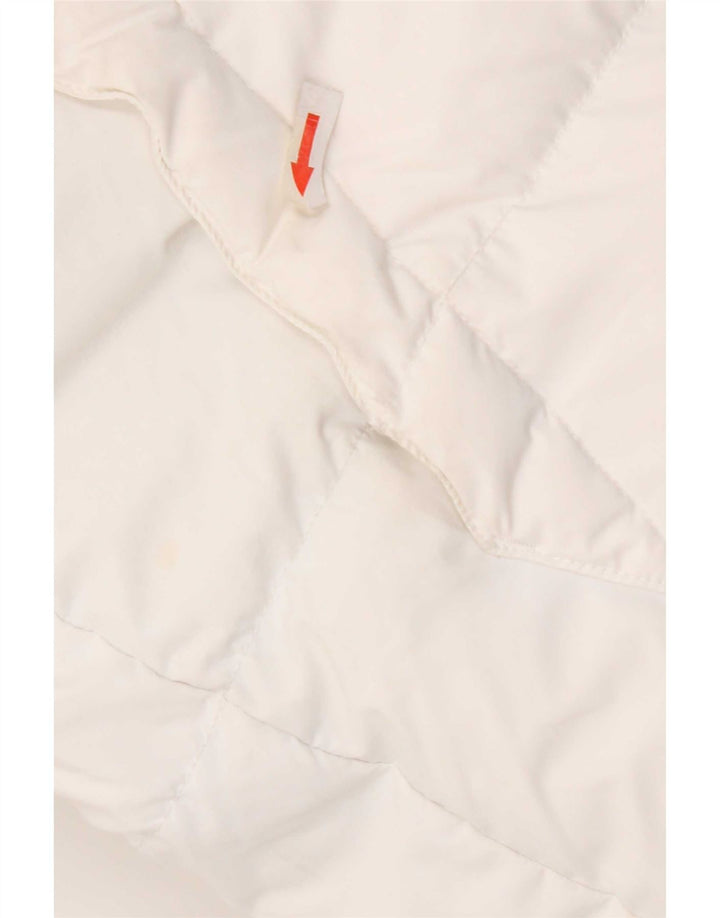 Giacca imbottita con cappuccio da uomo Tommy Hilfiger UK 38 poliestere bianco medio
