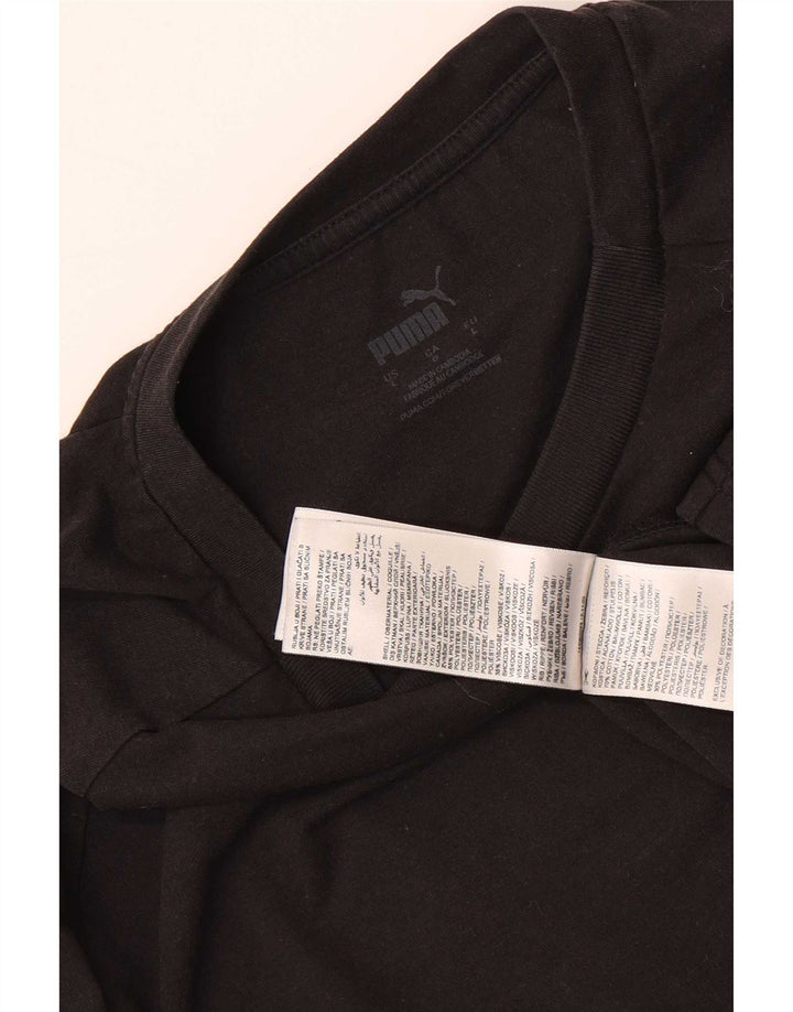 T-shirt da uomo Puma Top Large nera in poliestere