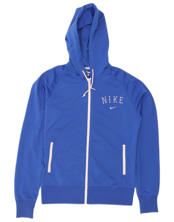 Felpa con cappuccio e zip da donna Nike UK 14 Blu medio