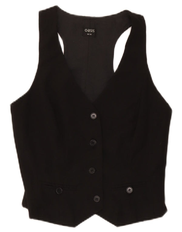 Gilet da donna Oasis UK 10 piccolo poliestere nero