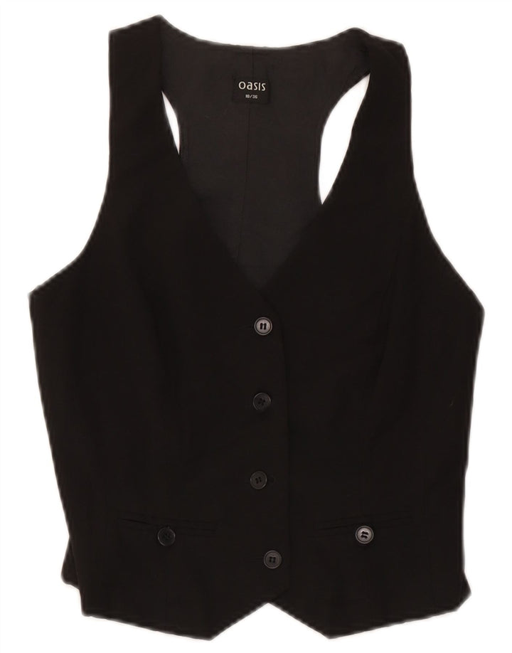 Gilet da donna Oasis UK 10 piccolo poliestere nero