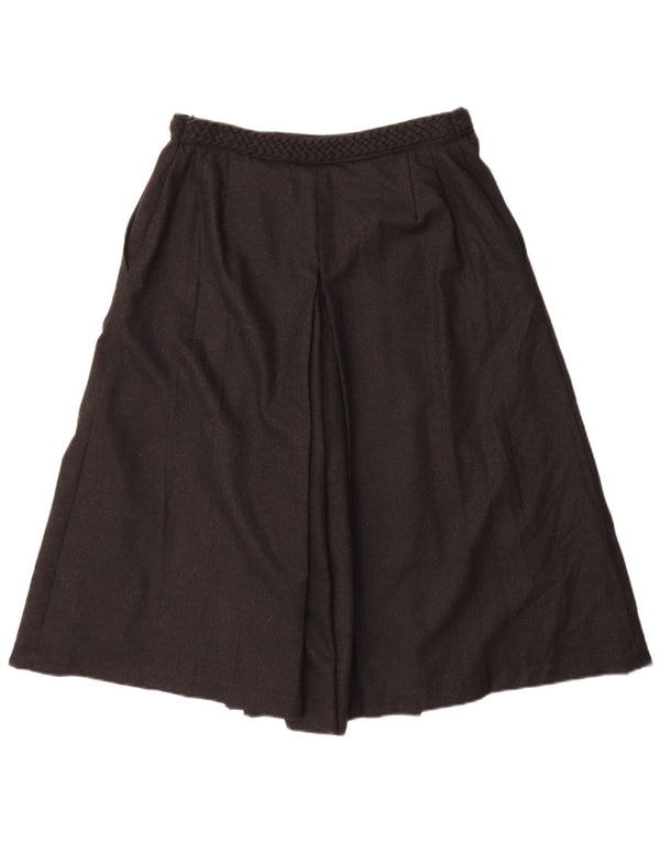Pantaloncini casual da donna Rena Lange Culotes UK 16 Large W30 Lana vergine nera