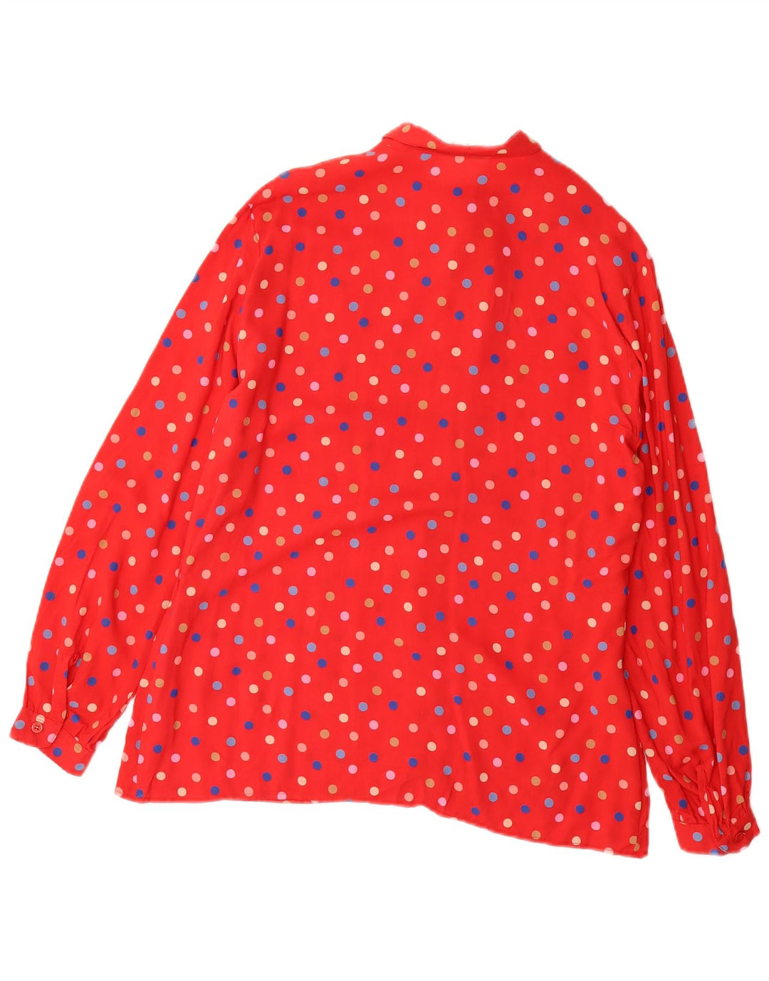 EINHORN Womens Shirt Blouse IT 44 Medium Red Polka Dot Viscose