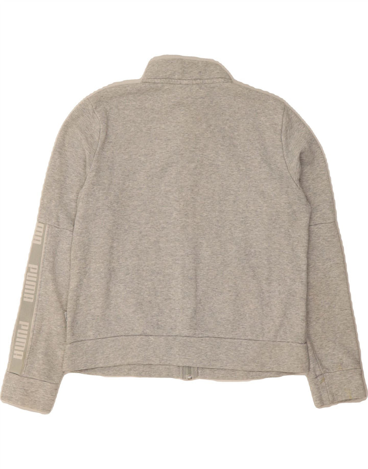 PUMA Womens Graphic Tracksuit Top Jacket UK 16 Large Grey Vintage Puma and Second-Hand Puma from Messina Hembry 