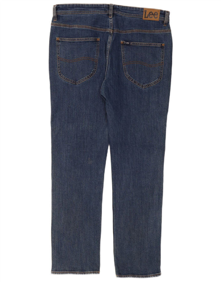 Jeans slim da donna Lee W34 L30 cotone blu