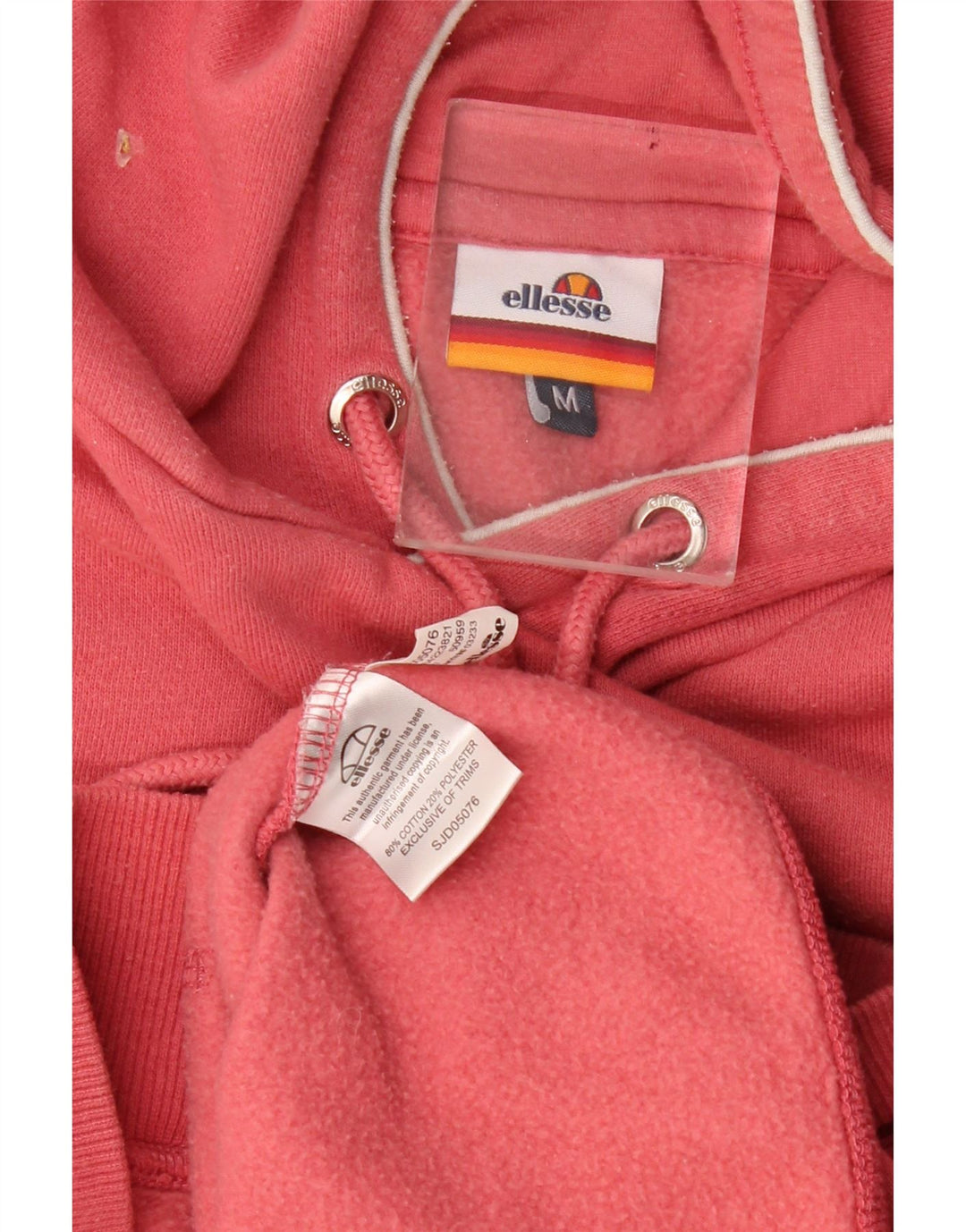 Felpa con cappuccio grafica da uomo Ellesse, cotone rosso medio