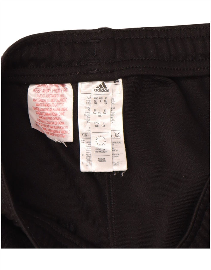 Pantaloni della tuta ADIDAS Aeroready da bambino 13-14 anni in poliestere nero