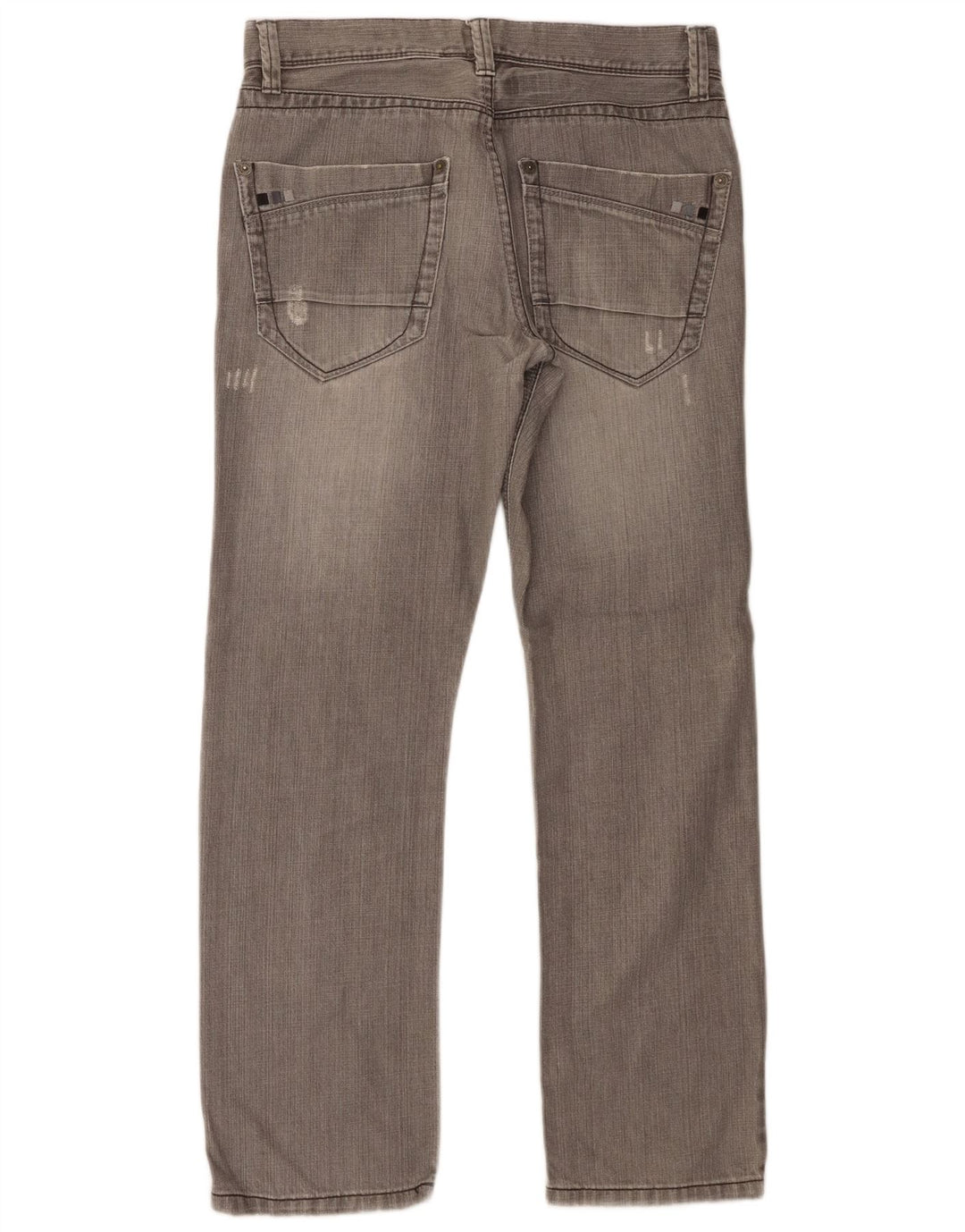 Jeans dritti invecchiati da uomo Dkny W31 L30 cotone grigio