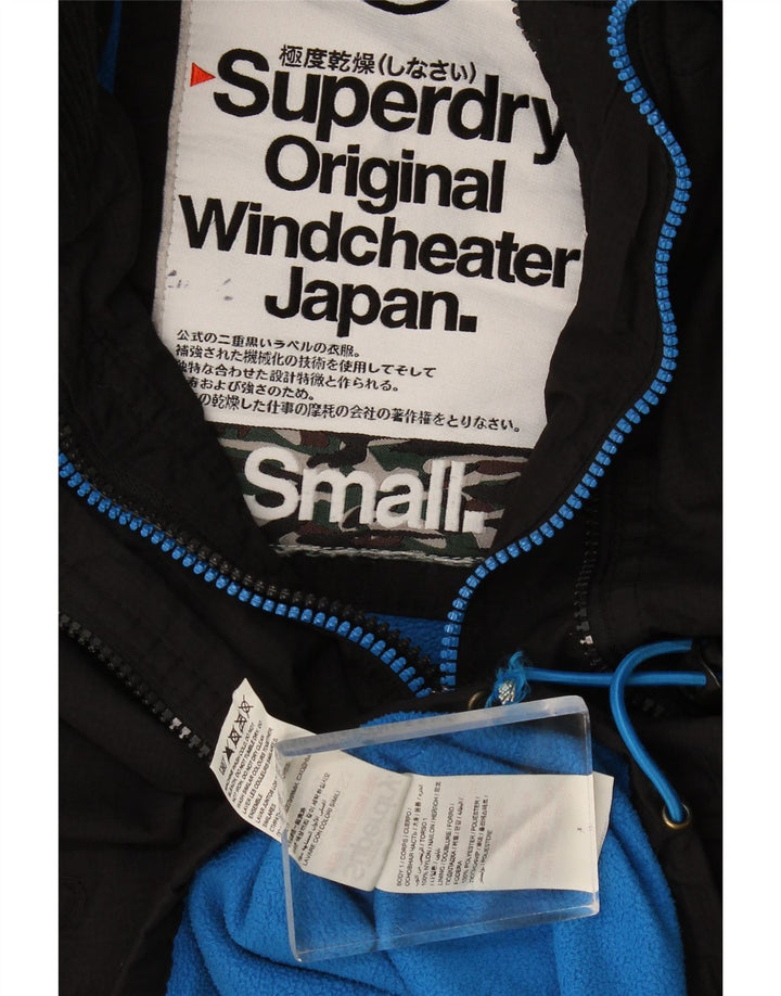 Giacca a vento con cappuccio da donna Superdry Windcheater UK 10 Small Nera