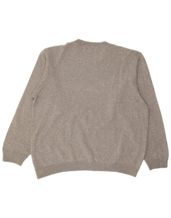 CHAMPION Felpa con grafica da uomo Maglione in cotone grigio medio