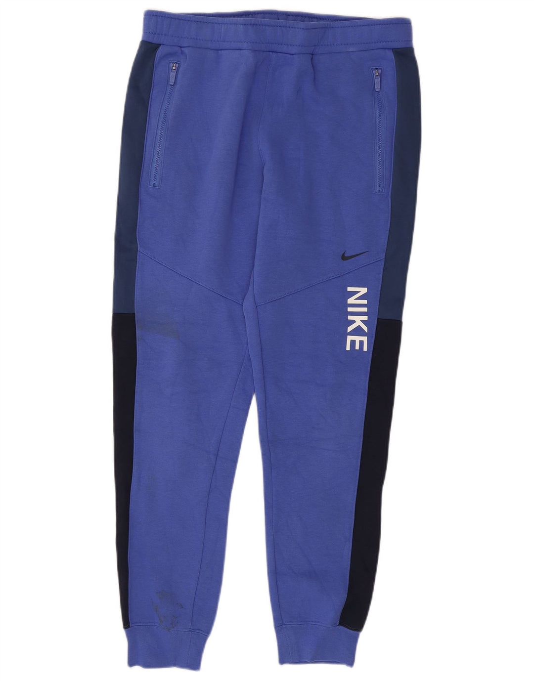 Pantaloni da tuta da uomo Nike Joggers in cotone color block blu medio